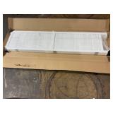 White 6 ft. Tall Wooden Louvered 4-Panel Room Divider