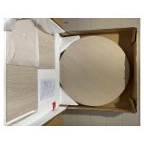 Holm 36 in. Alder White Round MDF Top Coffee Table
