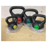 BalanceFrom Wide Grip Kettlebell Exercise Fitness Weight Set, 4-Pieces: 5lb, 10lb, 15lb and 20lb Kettlebells