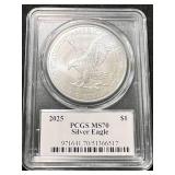 2025 AMERICAN SILVER EAGLE PCGS MS70