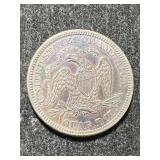 1870 US SEATED LIBERTY QUARTER