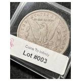 1889 US MORGAN SILVER DOLLAR