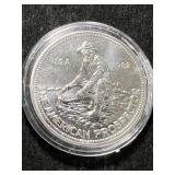 1 TROY OZ .999 FINE SILVER 1982 ENGELHARD AMERICAN PROSPECTOR ROUND