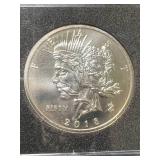 1 TROY OZ .999 FINE SILVER ZOMBUCKS FEAST DOLLAR ROUND