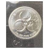 1 TROY OZ .999 FINE SILVER ZOMBUCKS FEAST DOLLAR ROUND