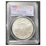 2006 AMERICAN SILVER EAGLE PCGS MS69