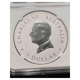 2024 AUSTRALIAN KOOKABURRA 1 TROY OZ .9999 FINE SILVER NGC MS70