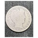 1906-O US BARBER HALF DOLLAR