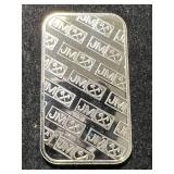 1 TROY OZ .999 FINE SILVER JOHNSON MATTHEY BAR