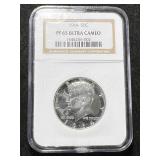 1964 PROOF KENNEDY HALF DOLLAR NGC PF65 ULTRA CAMEO