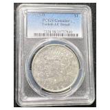 1922-D US PEACE SILVER DOLLAR PCGS AU DETAILS