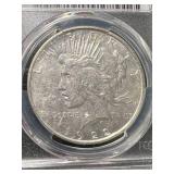 1922-D US PEACE SILVER DOLLAR PCGS AU DETAILS