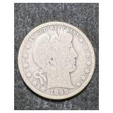 1899 US BARBER HALF DOLLAR