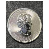 2019 CANADIAN MAPLE LEAF 1 TROY OZ .9999 FINE SILVER