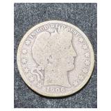 1906 US BARBER HALF DOLLAR