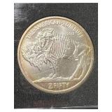 1 TROY OZ .999 FINE SILVER ZOMBUCKS ZOMBUFF ROUND