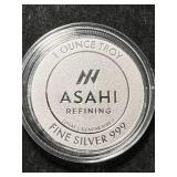 1 TROY OZ .999 FINE SILVER 2025 YEAR OF THE SNAKE ROUND IN AIRTITE