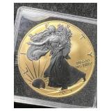 2023 AMERICAN SILVER EAGLE 24K GOLD AND PLATINUM PLATED