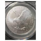 2024 AMERICAN SILVER EAGLE CAC MS70