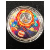 1 TROY OZ .999 FINE SILVER 2016 SOLAR SYSTEM ROUND