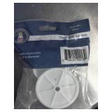 7 White heavy-duty closet shelf and rod brackets and Closet pole sockets
