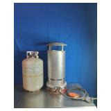 Coleman Commercial Heater and 40Pound Propane Tank
