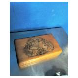 Vintage Poker Chips, Chip Holder, and Cards