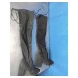 Black Fabric Boots - Size 11