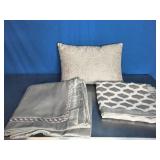 Throw Pillow and Shams