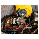 Lot of (Shelf Contents) Tanks, Casters for Various Fluid Exchange Machines