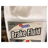 Lot of (3) Gunk® Heavy Duty Brake Fluid 1-Gallon Plastic Jugs