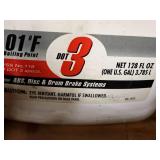 Lot of (3) Gunk® Heavy Duty Brake Fluid 1-Gallon Plastic Jugs