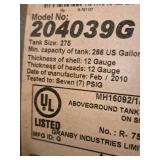 275-Gallon Above Ground Tank for Flammable Liquids 27" x 44" x 60" (Oval)