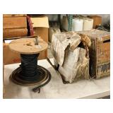 Lot of (3 Partial Spools) Assorted Electrical Wire