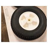 Lot of (2) Marathon 10" Hand Truck Replacement Tire/White Plastic Rim