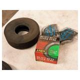 (1) 10" Tire, (2) Butyl Inner Tubes Size 4.10/3.50, (1) Larin Heavy Duty Inner Tube Size 4.10/3.50-4 (in original packaging)