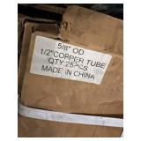 Lot of (Shelf Contents) Assorted Replacement Parts, Assorted Copper Tube,  (in original packaging)