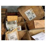 Lot of (Shelf Contents) Assorted Replacement Parts, Shut-Off Valves, Mount Brackets, Hose (in original packaging)