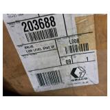 Lot of (Shelf Contents) Assorted Replacement Parts, Shut-Off Valves, Mount Brackets, Hose (in original packaging)