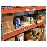 Lot of (Shelf Contents) Assorted Replacement Parts, Euro Adapters, Graco Parts, Wiring Harness, In-Line Meter,  (in original packaging)