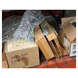 Lot of (Shelf Contents) Assorted Replacement Parts, Euro Adapters, Graco Parts, Wiring Harness, In-Line Meter,  (in original packaging)