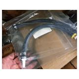 Lot of (Shelf Contents) Assorted Replacement Parts, ATX Flush Canister, PSX II Switch, Fuse 15A, Clamps, Valve Forks, Seals (in original packaging)
