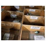 Lot of (Shelf Contents) Assorted Replacement Parts, ATX Flush Canister, PSX II Switch, Fuse 15A, Clamps, Valve Forks, Seals (in original packaging)