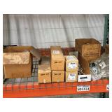 Lot of (Shelf Contents) Misc. Replacement Parts, Fittings (in original packaging)