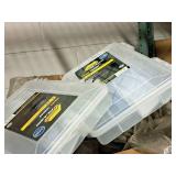 Lot of (Shelf Contents) Misc. Replacement Parts, Casters, Oil Drains. Parts Organizer Cases,  Hoses (in original packaging)