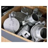 Lot of (Shelf Contents) Misc. Replacement Parts, Regulators, Turtle Caps, Drum Faucet (in original packaging)