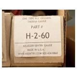 Lot of (7) Krueger Sentry Gauge One Type H 2" Opening Therma Gauges (in original packaging)