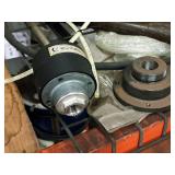Lot of (Shelf Contents) Assorted Replacement Parts, Tubing, Pipes, Gear Oil, Brake Fluid, Caster Wheel Replacements (New)