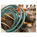 Lot of (Shelf Contents) Assorted Replacement Parts, Tubing, Pipes, Gear Oil, Brake Fluid, Caster Wheel Replacements (New)