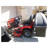 Craftsman T260 Riding Lawn Mower with Bagger, Sweeper and Spreader